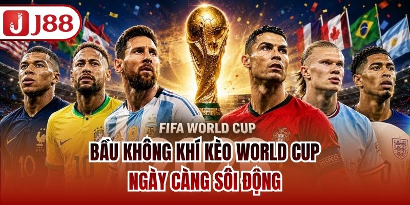 Bầu không khí kèo World Cup ngày càng sôi động